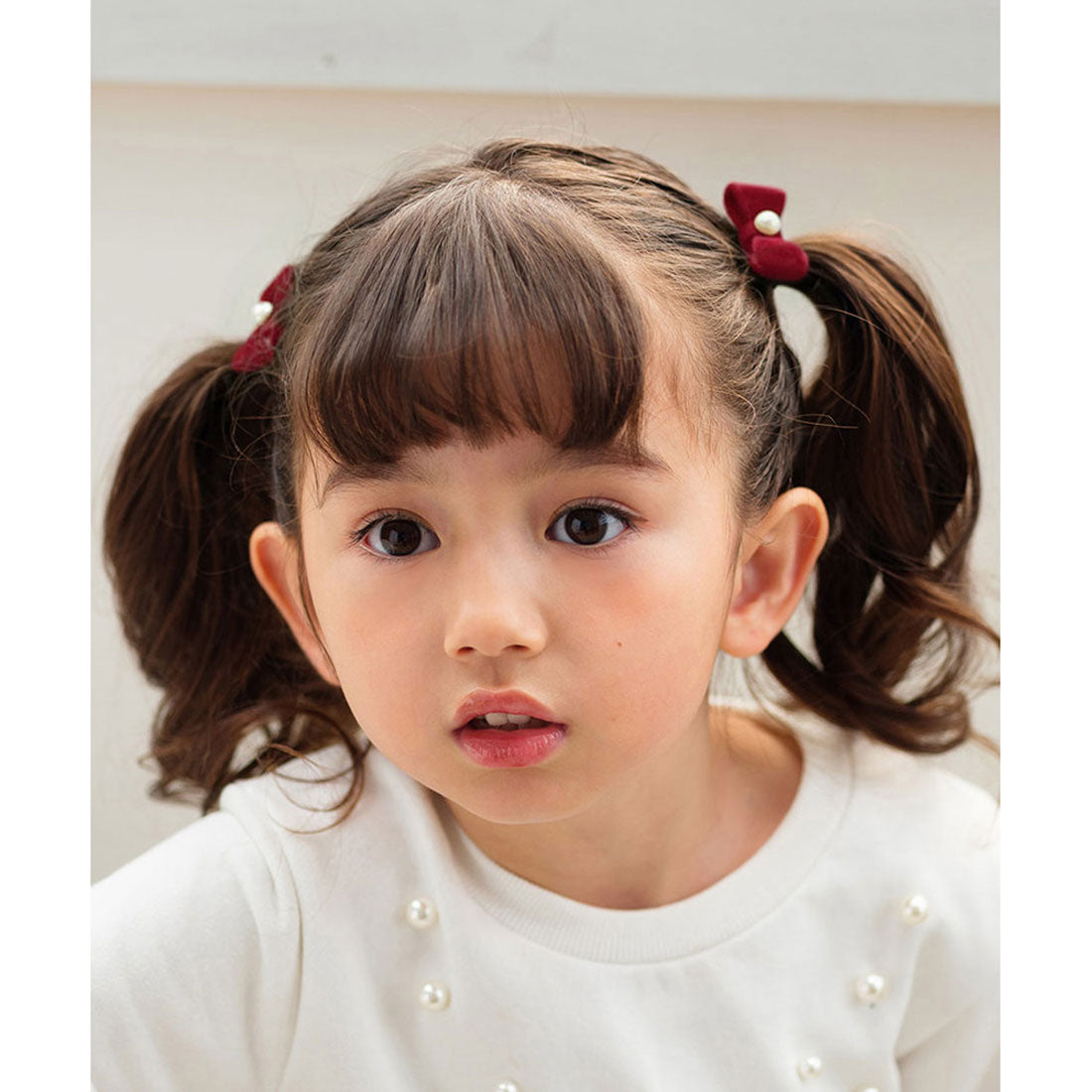 バックヤードファミリー BACKYARD FAMILY Rora ベル ヘアクリップ 2個セット （レッド） レッド