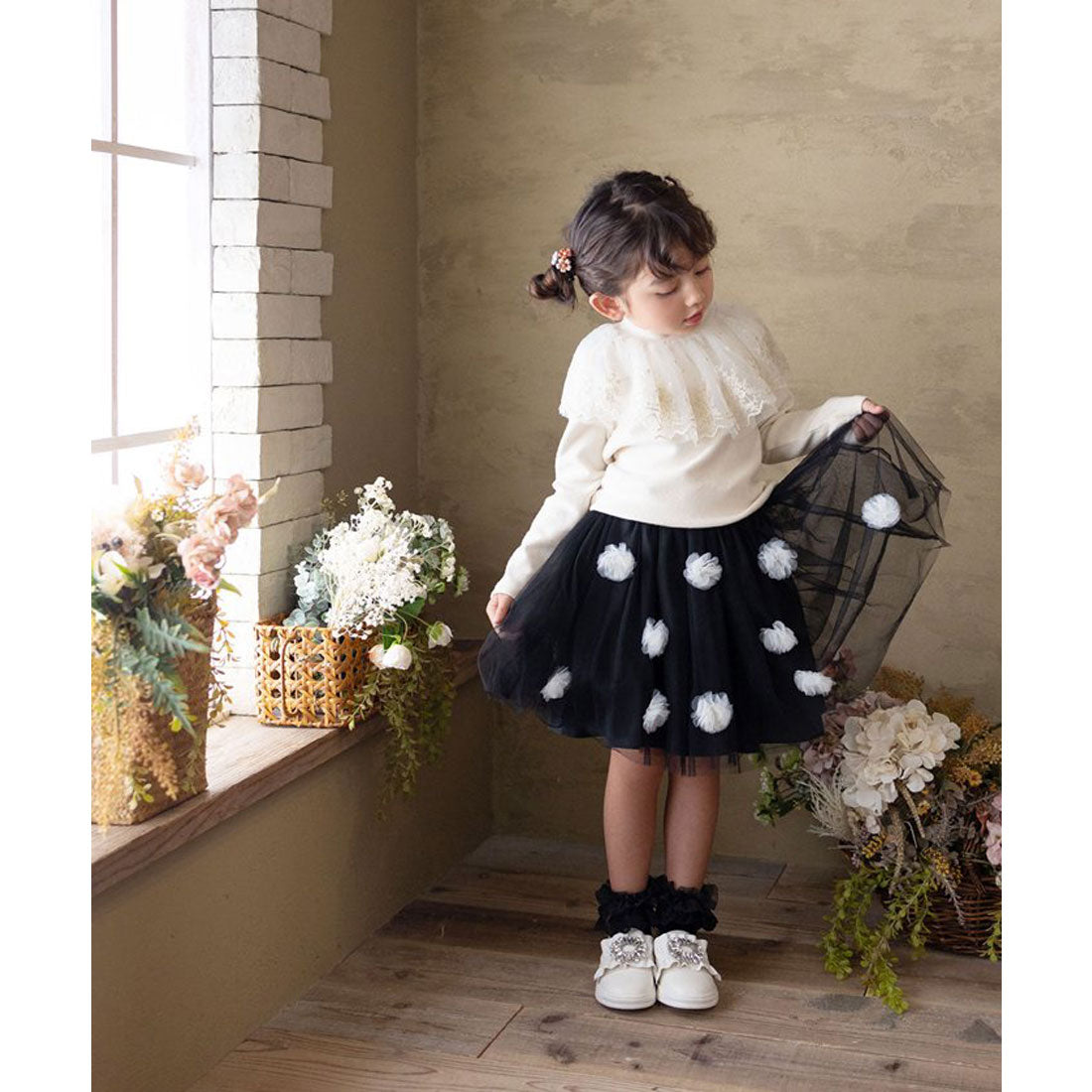 バックヤードファミリー BACKYARD FAMILY Rora フラワー ヘアゴム 5個セット （パープル） パープル