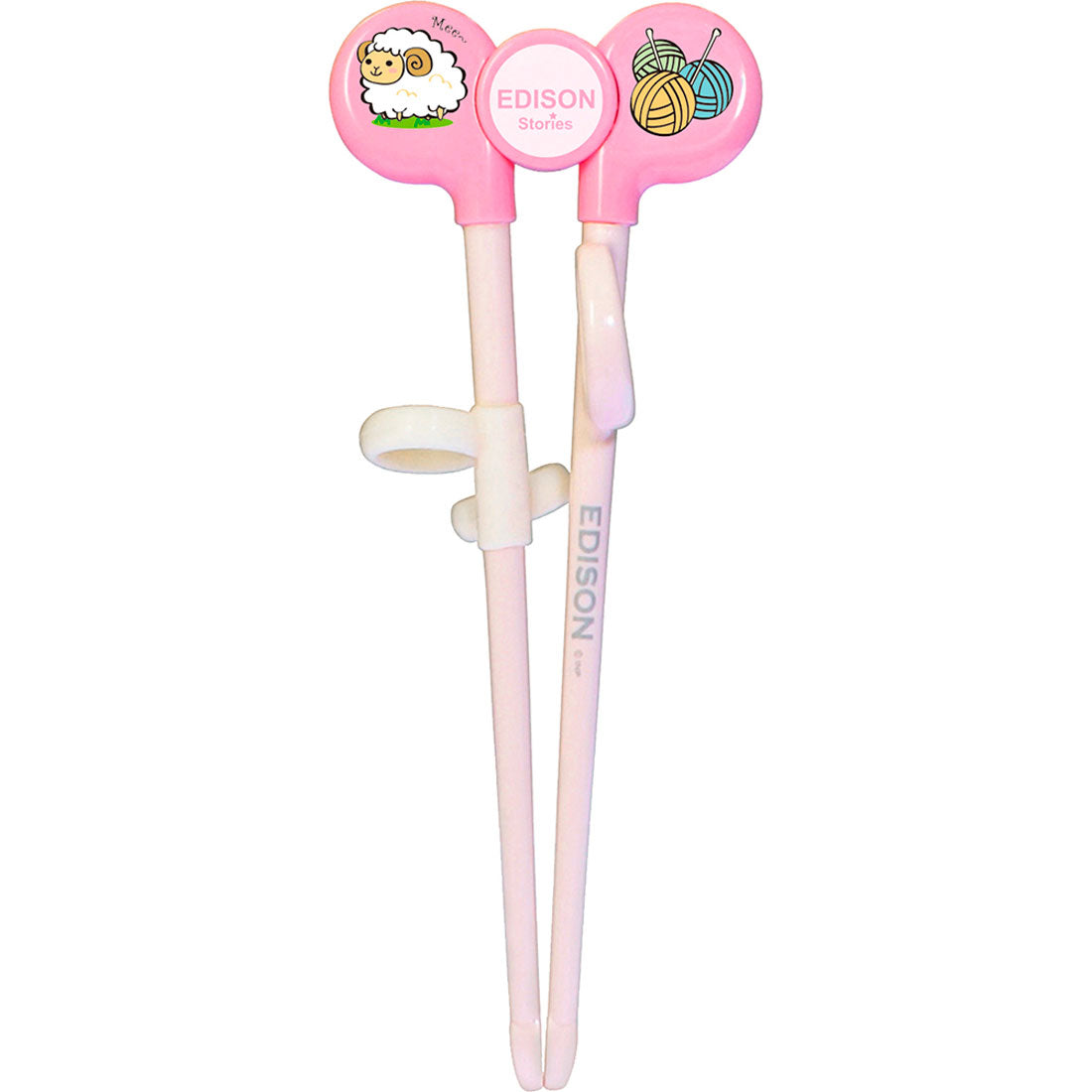 ノーブランド No Brand EDISONmama エジソンママ エジソンのお箸1 右手用 左手用 KJ1030【返品不可商品】,ピンク（右手用）