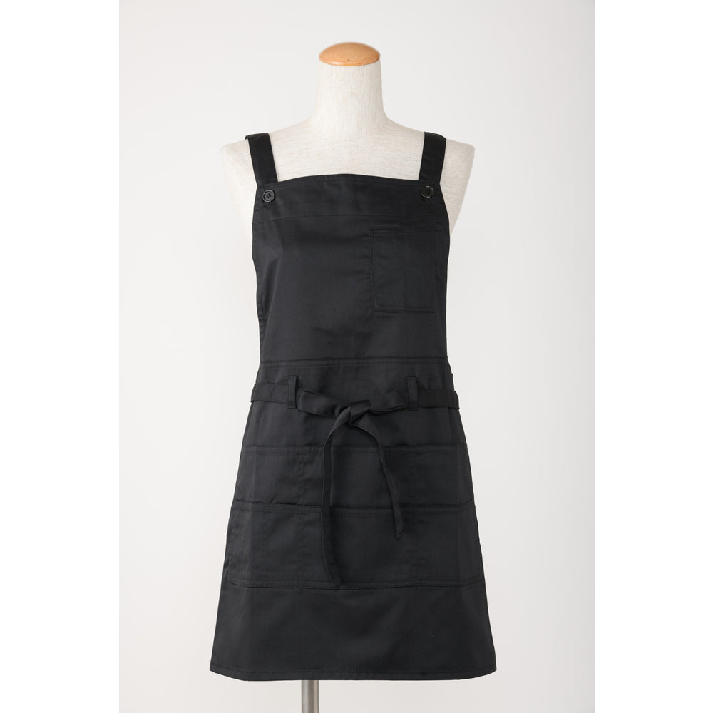 バックヤードファミリー BACKYARD FAMILY エプロン お尻隠れる ショート,ブラック