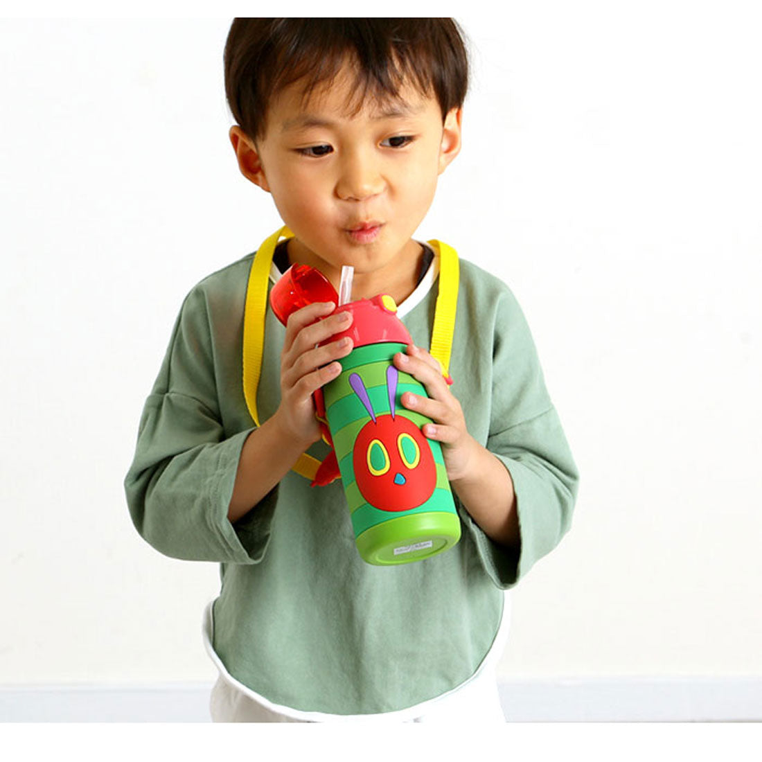 BACKYARD FAMILY 3D One-Push Straw Bottle SSPV4 [Non-returnable item]