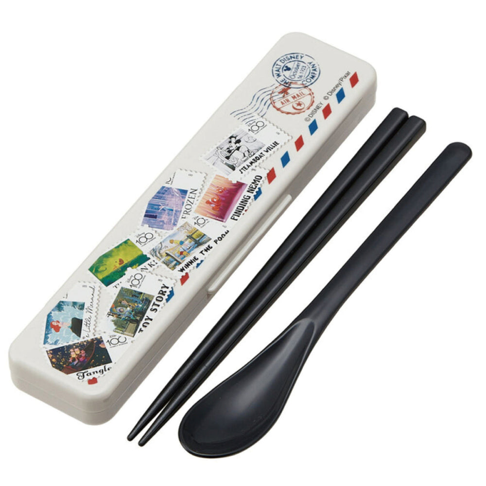バックヤードファミリー BACKYARD FAMILY Skater コンビセット 箸 スプーン 【返品不可商品】,ディズニー100周年