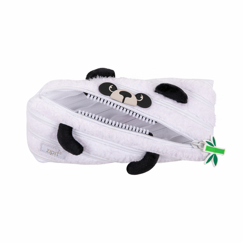 バックヤードファミリー BACKYARD FAMILY ジップイット zipit ペンケース,PANDA/ホワイトXブラック