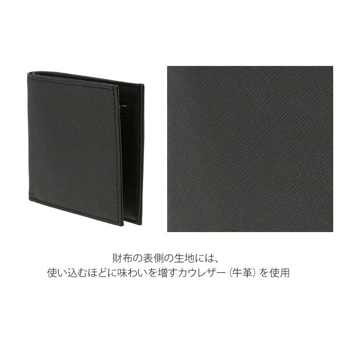 ノーブランド No Brand DomTeporna 牛革 二つ折り財布