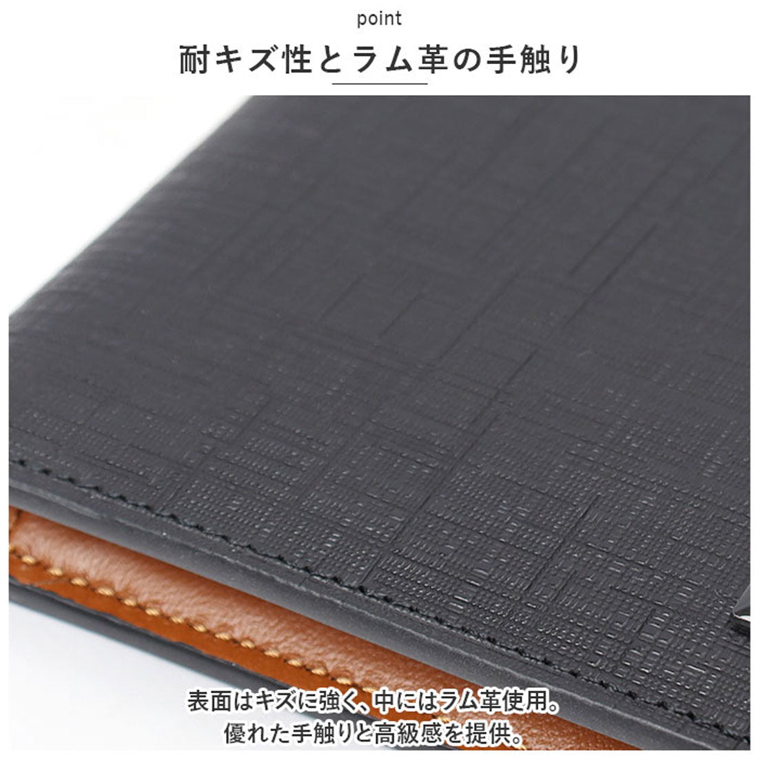 バックヤードファミリー BACKYARD FAMILY 財布 SOLATINA カウレザー型押し2つ折りウォレット （ブラック） ブラック