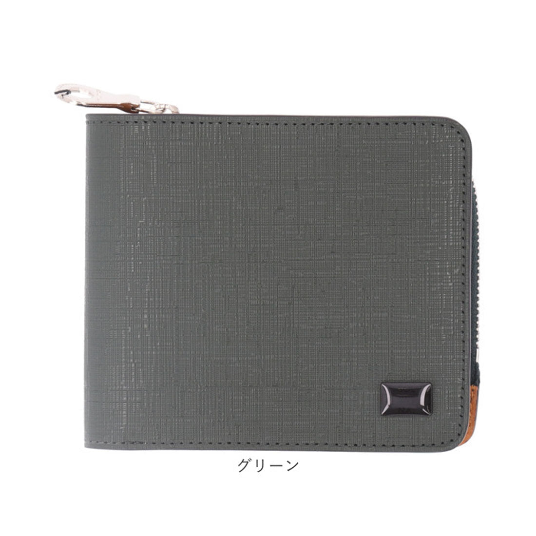 バックヤードファミリー BACKYARD FAMILY 財布 SOLATINA カウレザー型押し2つ折りウォレット （ブラック） ブラック