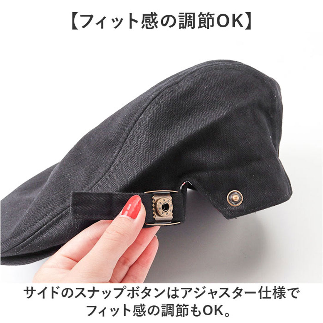 バックヤードファミリー BACKYARD FAMILY コットンヘリンボーンハンチング （グレー） グレー