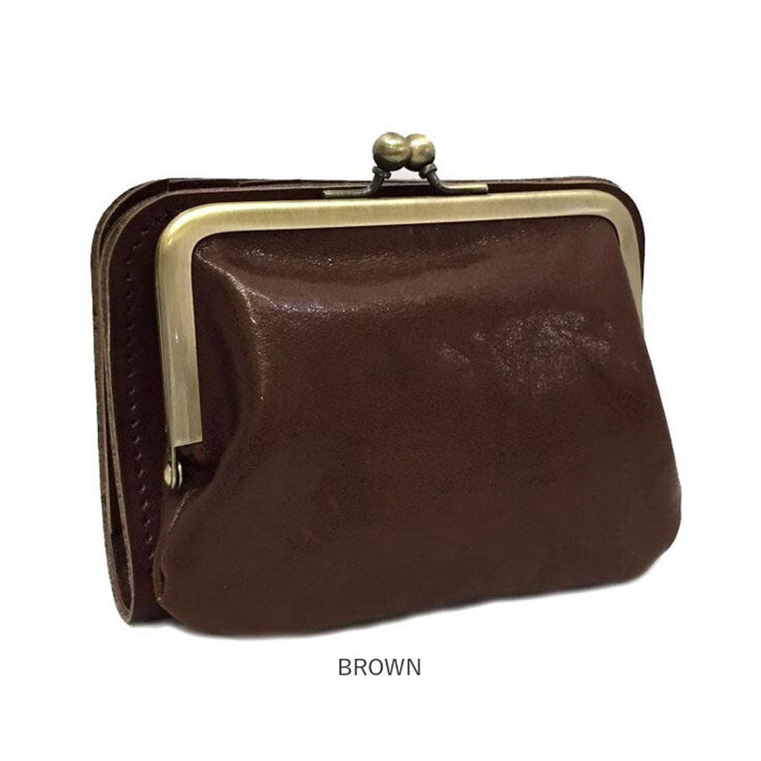 バックヤードファミリー BACKYARD FAMILY Lien リアン コルドがま口2つ折れウォレット （BROWN） BROWN