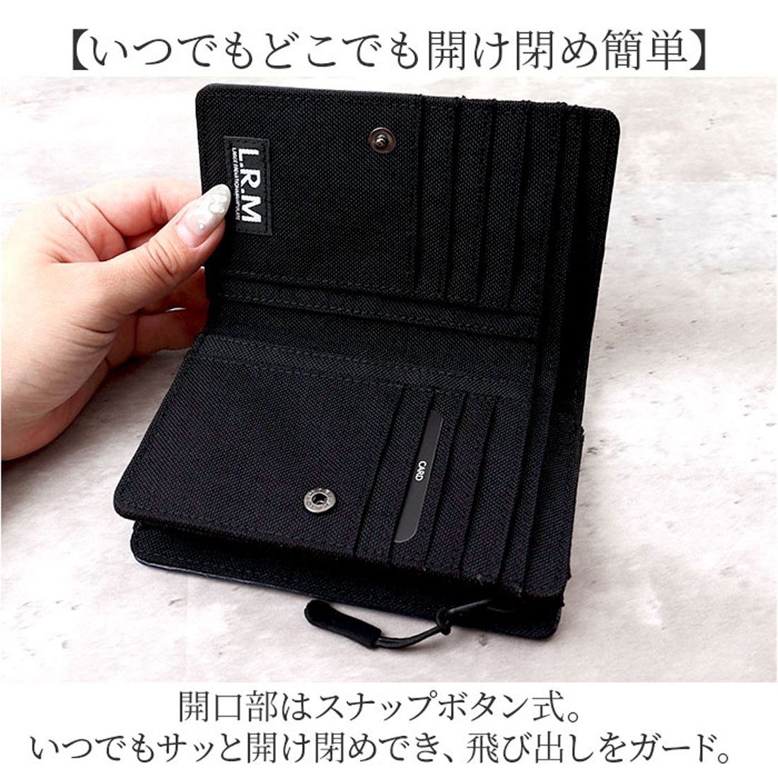 バックヤードファミリー BACKYARD FAMILY L.R.M ミドル財布 （CMK-1091ブラック） CMK-1091ブラック