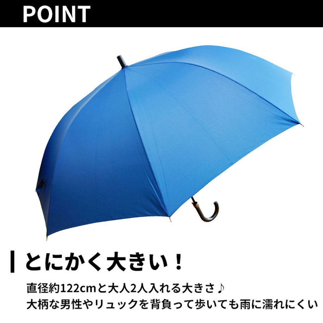 バックヤードファミリー BACKYARD FAMILY BIG&WIDE 長傘 75cm （GB752521レジメンタルSTWI） GB752521レジメンタルSTWI