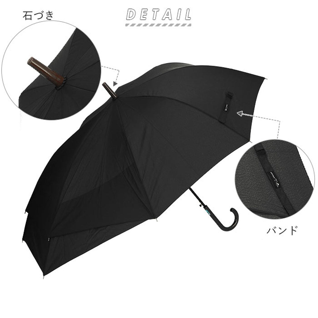 バックヤードファミリー BACKYARD FAMILY amusant sous la pluie 伸びる傘 60cm BACK PROTECT （スカイ） スカイ