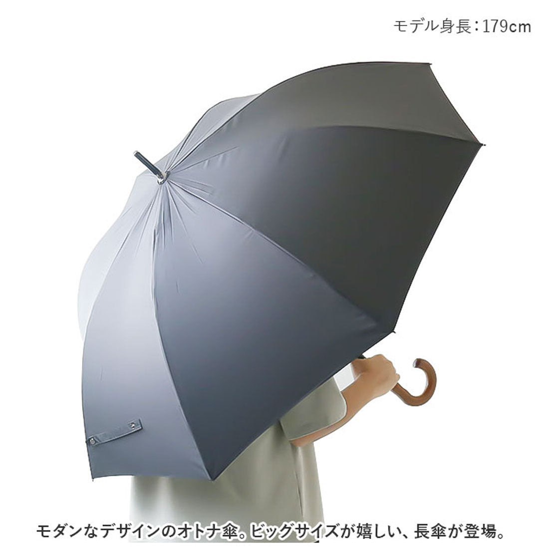 バックヤードファミリー BACKYARD FAMILY 長傘 耐風 直径120cm lyum134 （ネイビー） ネイビー