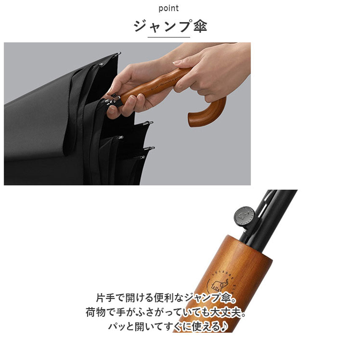 バックヤードファミリー BACKYARD FAMILY 長傘 耐風 直径120cm lyum134 （ネイビー） ネイビー