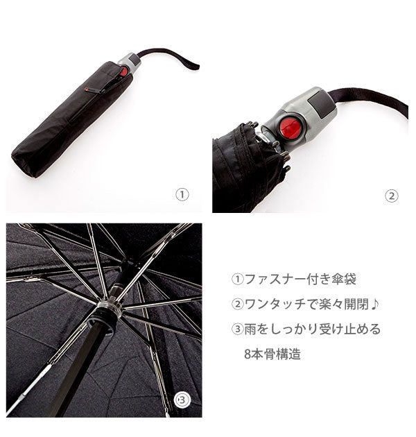 ノーブランド No Brand クニルプス Knirps T2 Duomatic 自動開閉折りたたみ傘