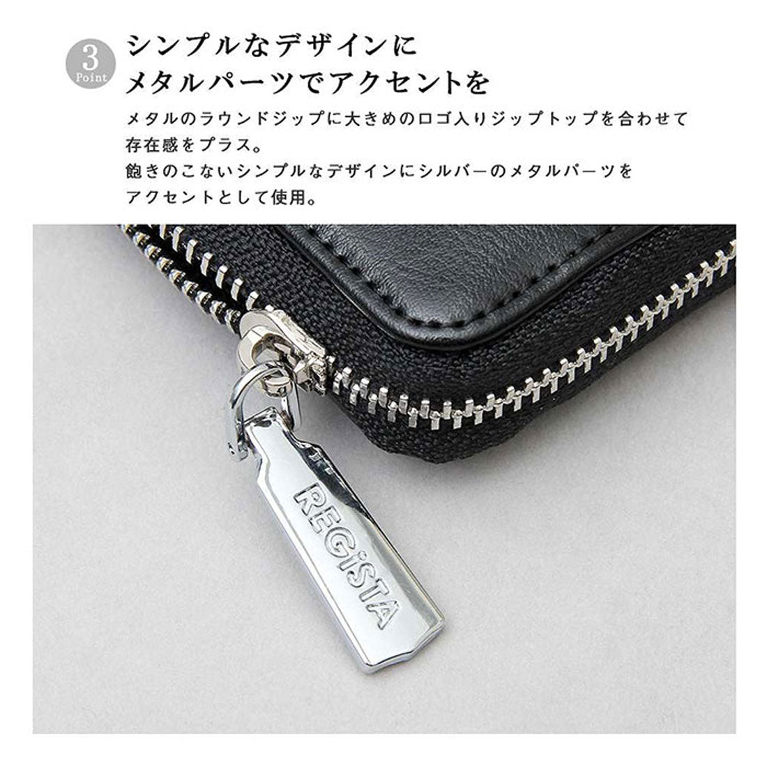 バックヤードファミリー BACKYARD FAMILY REGiSTA SPLIT LEATHER BILLFOLD WALLET （BLACK） BLACK