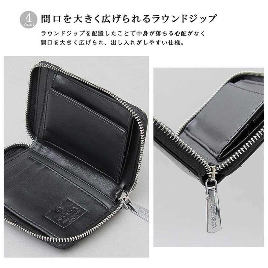 バックヤードファミリー BACKYARD FAMILY REGiSTA SPLIT LEATHER BILLFOLD WALLET （BLACK） BLACK