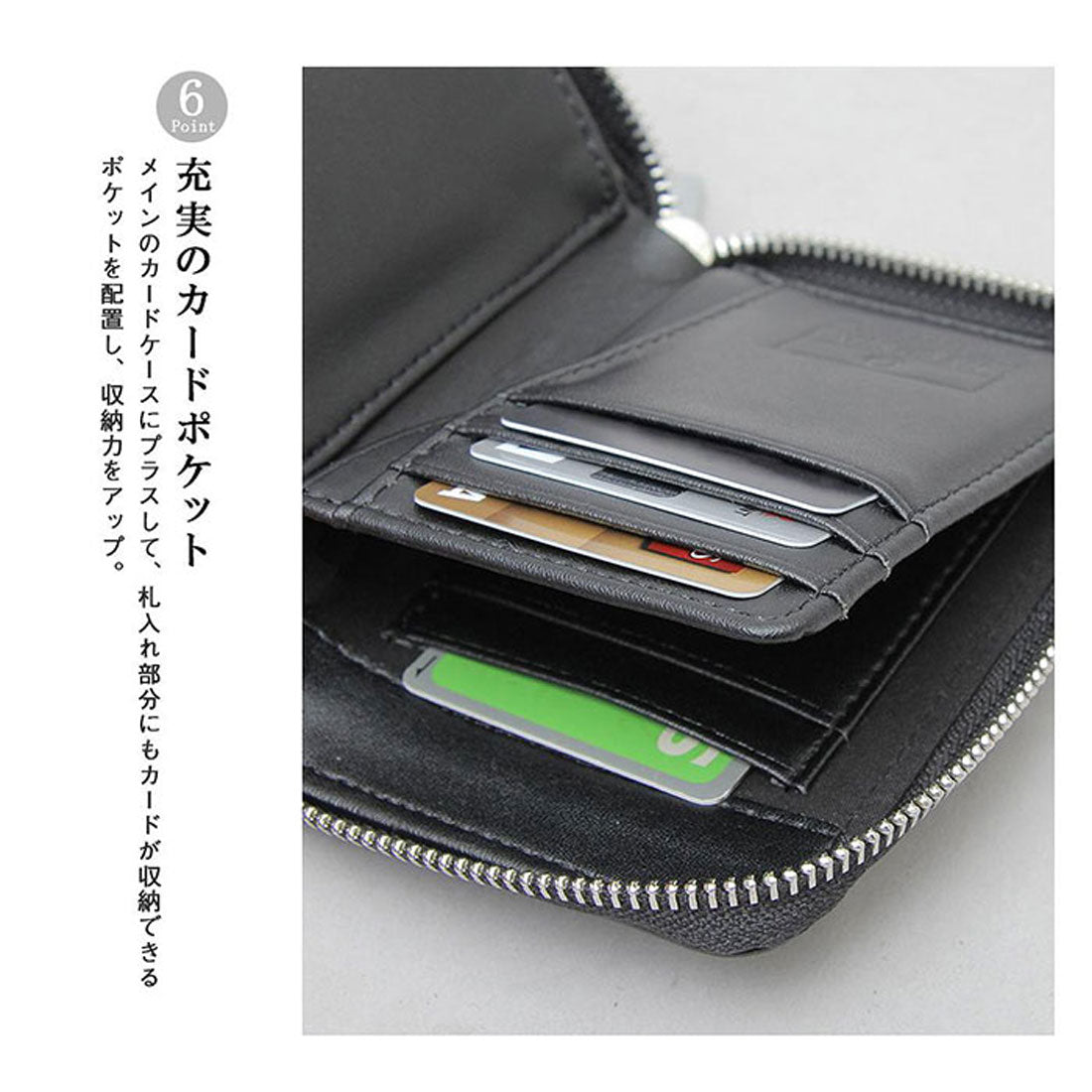 バックヤードファミリー BACKYARD FAMILY REGiSTA SPLIT LEATHER BILLFOLD WALLET （BLACK） BLACK