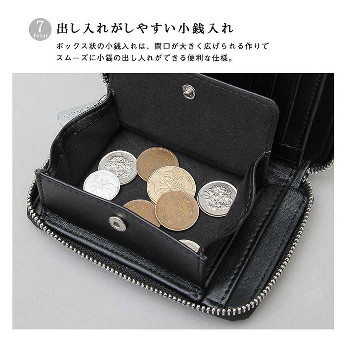 バックヤードファミリー BACKYARD FAMILY REGiSTA SPLIT LEATHER BILLFOLD WALLET （BLACK） BLACK