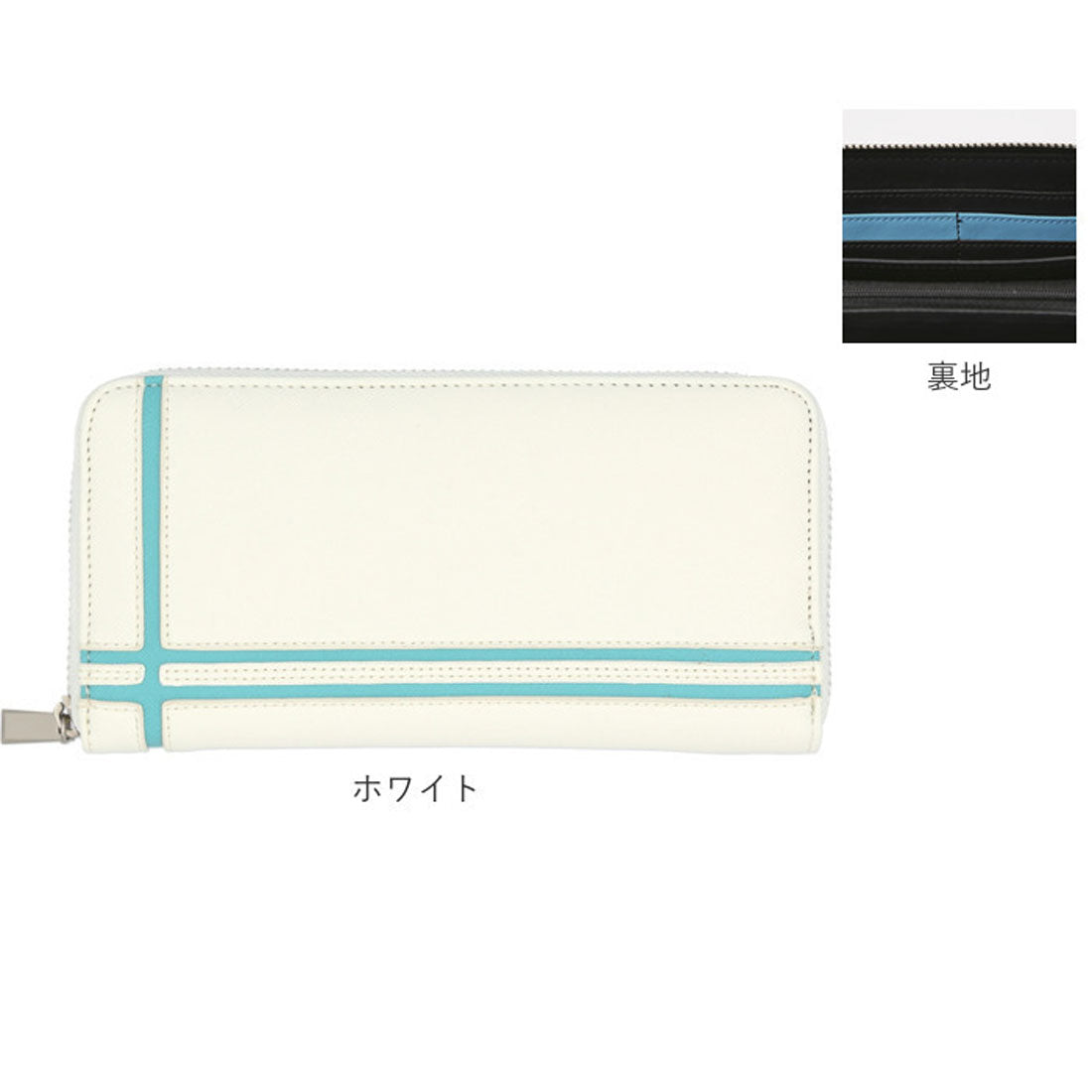 バックヤードファミリー BACKYARD FAMILY DAYLIGHT デイライト Wラインデザインウォレット 長財布 dl-1038 （ブラック/ブルー） ブラック/ブルー