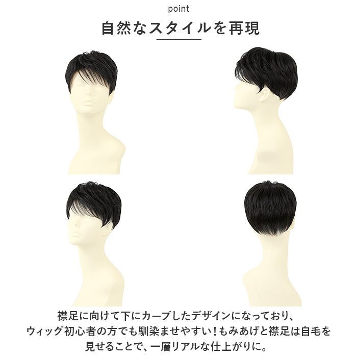 バックヤードファミリー BACKYARD FAMILY プリシラ 男性用5分ウィッグ ボリュームショート GBー23