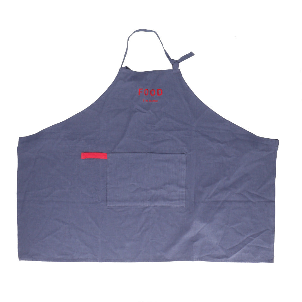 バックヤードファミリー BACKYARD FAMILY Im home デイリーエプロン （NAVY/FOOD） NAVY/FOOD