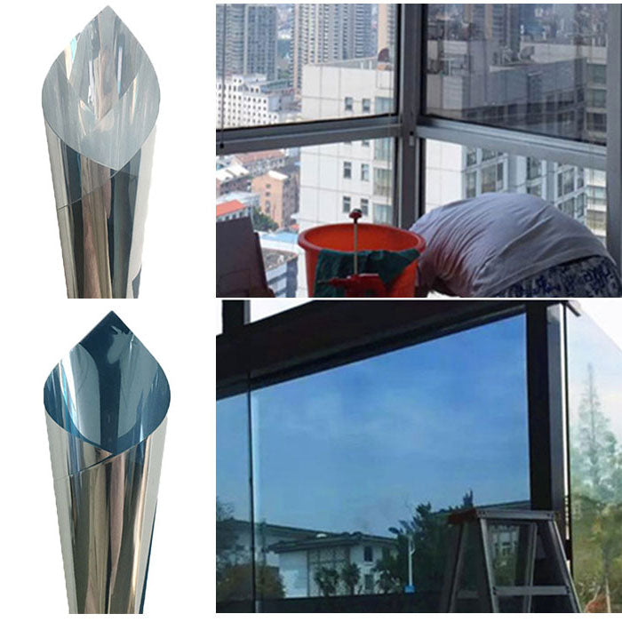 バックヤードファミリー BACKYARD FAMILY glassgrm マジックミラー フィルム 90×200CM （レッドシルバー） レッドシルバー