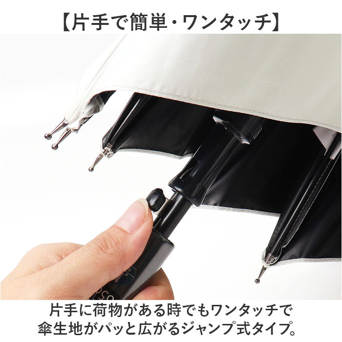 バックヤードファミリー BACKYARD FAMILY 晴雨兼用傘 ブラックコーティング 65cm 長傘 （ホワイト） ホワイト