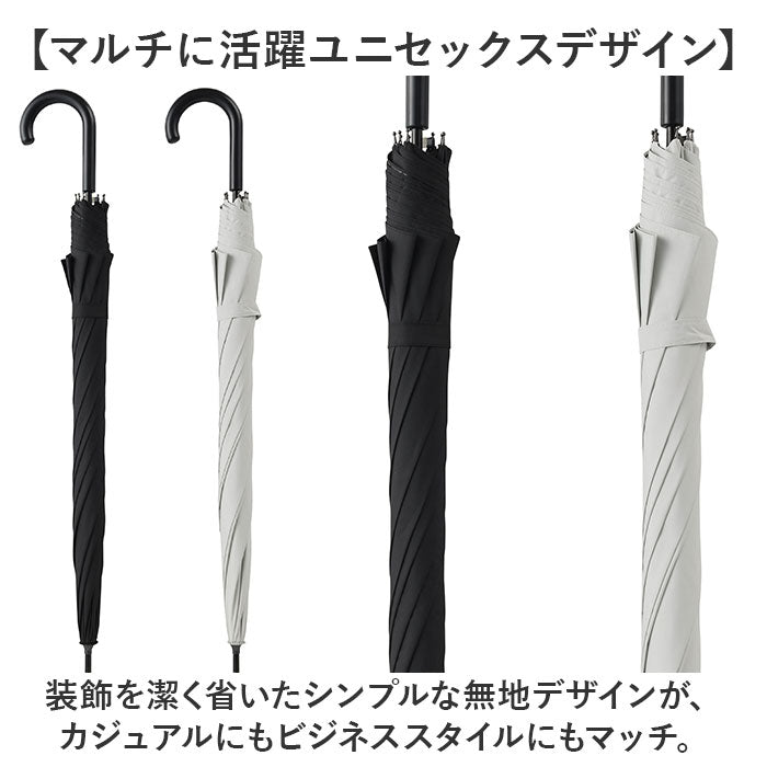 バックヤードファミリー BACKYARD FAMILY 晴雨兼用傘 ブラックコーティング 65cm 長傘 （ホワイト） ホワイト