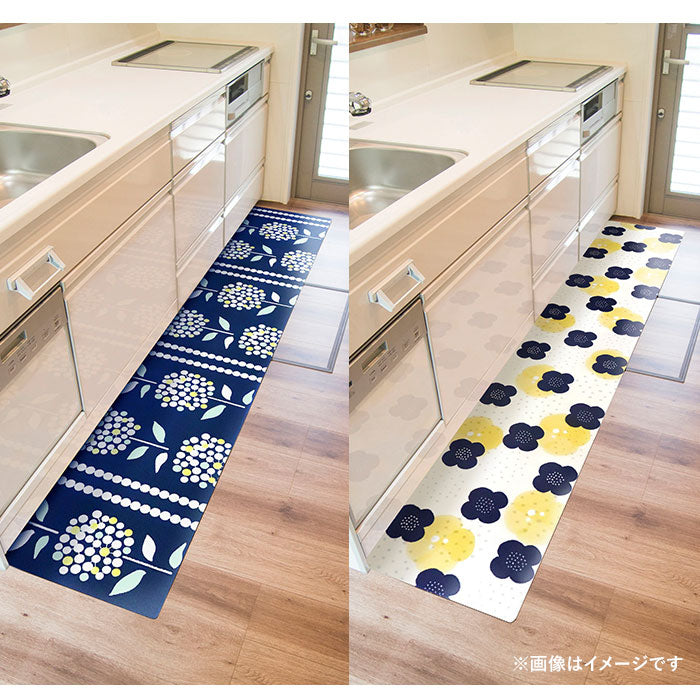 バックヤードファミリー BACKYARD FAMILY 拭けるキッチンマット 北欧風 45x180cm【返品不可商品】 （フルーツ） フルーツ