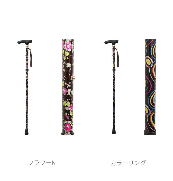 ノーブランド No Brand コンパクトタイプ 折りたたみステッキ