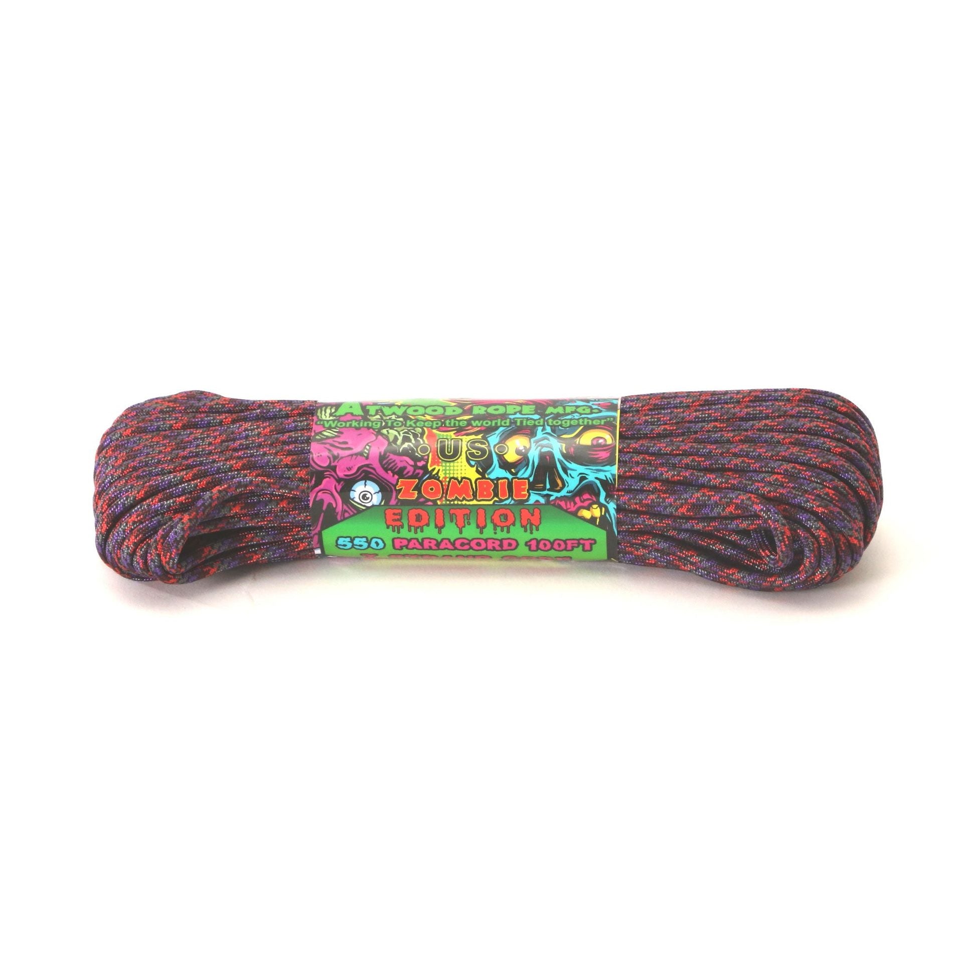 No Brand Atwood Rope MFG ATWOOD ROPE MFG. Paracord 100ft ZOMBIE EDITION