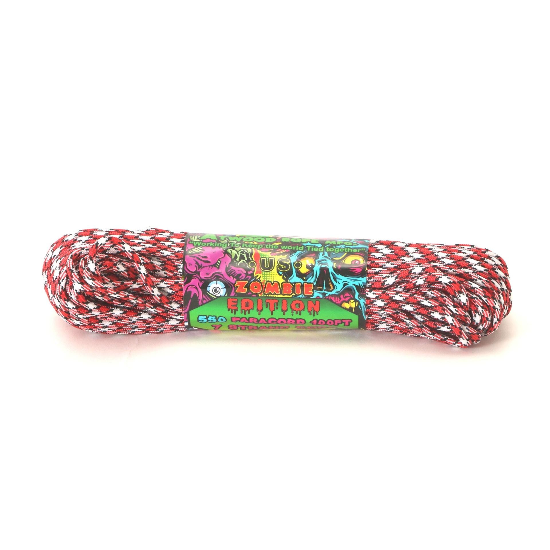 No Brand Atwood Rope MFG ATWOOD ROPE MFG. Paracord 100ft ZOMBIE EDITION