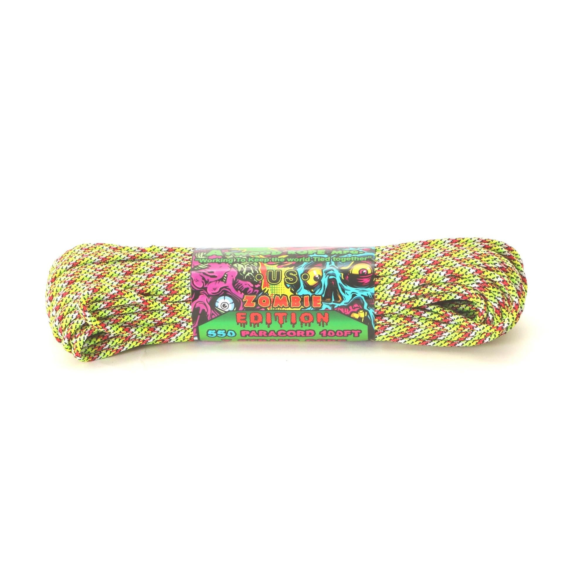 ノーブランド No Brand アトウッド・ロープ MFG ATWOOD ROPE MFG. パラコード 100フィート ZOMBIE EDITION,TOXICITY