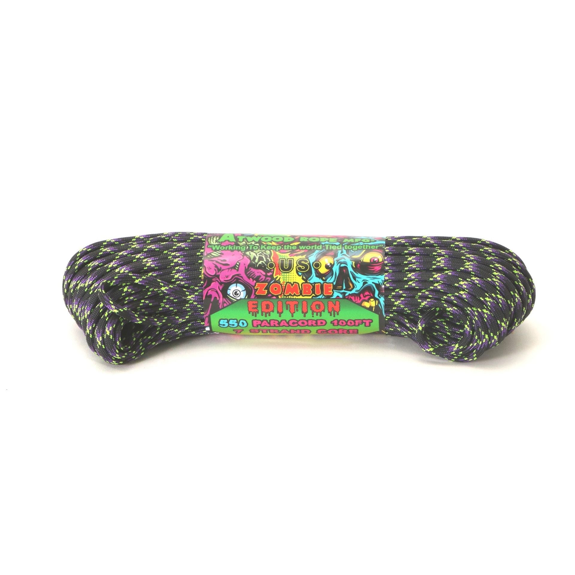 ノーブランド No Brand アトウッド・ロープ MFG ATWOOD ROPE MFG. パラコード 100フィート ZOMBIE EDITION,UNDEAD