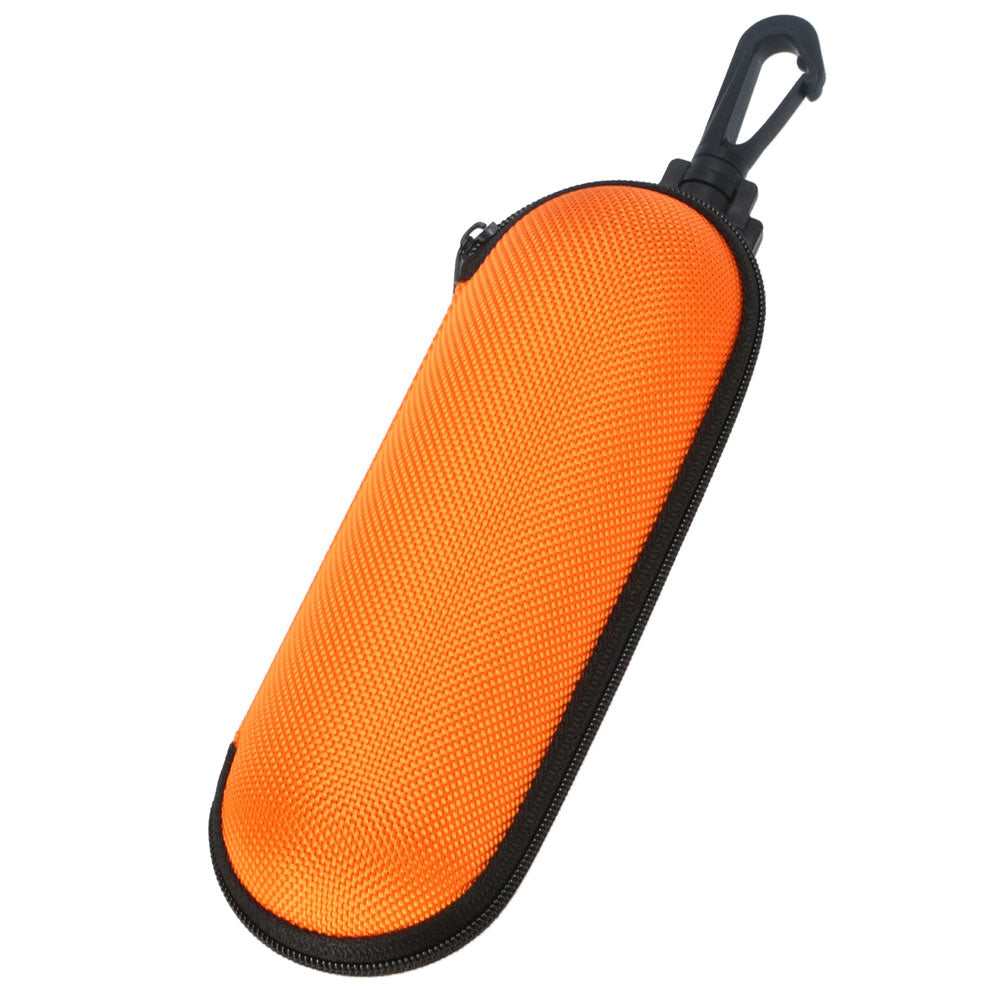 ノーブランド No Brand 眼鏡ケース 2899 ウレタンセミハード フック付,オレンジ