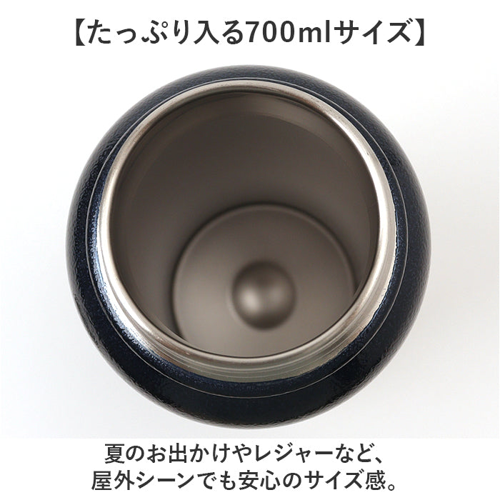 バックヤードファミリー BACKYARD FAMILY MINDFREE ステンレスボトル 700ml （ネイビー） ネイビー