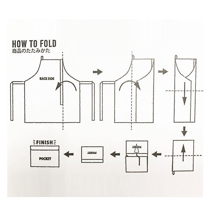 ノーブランド No Brand アンドパッカブル andpackable エプロン