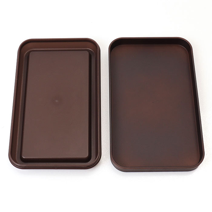 Backyard Family Rice-Resistant Bento Box Wood Grain Long Rectangular Bento L 800ml