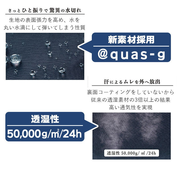 ノーブランド No Brand aquas hack アクアスハック 自動開閉折りたたみ傘 54cm
