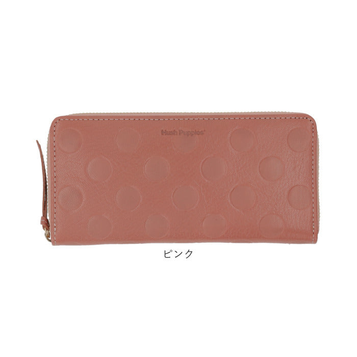 バックヤードファミリー BACKYARD FAMILY Hush Puppies ラウンドファスナー 長財布 （チョコ） チョコ