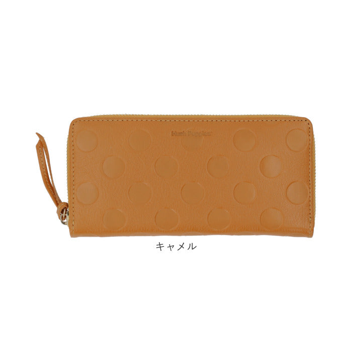 バックヤードファミリー BACKYARD FAMILY Hush Puppies ラウンドファスナー 長財布 （チョコ） チョコ