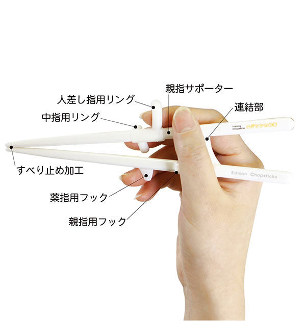 ノーブランド No Brand EDISONmama エジソンママ エジソンのお箸2 右手用 左手用 KJ132 KJ10323【返品不可商品】