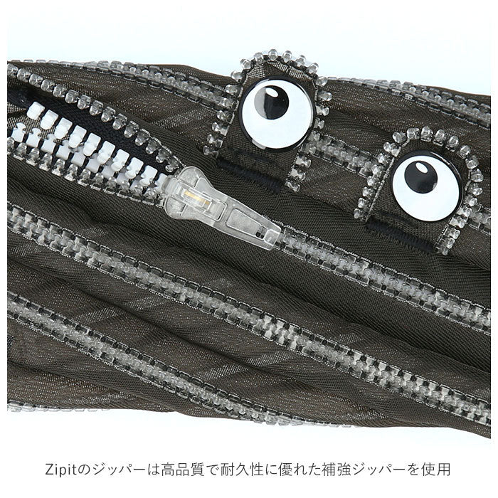 ノーブランド No Brand ジップイット zipit ペンケース ZP-ZTM-CMP ZP-ZTM-MEMP （クリアモンスター.ピンク） クリアモンスター.ピンク