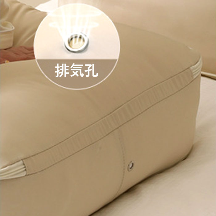 バックヤードファミリー BACKYARD FAMILY 布団圧縮袋 クローゼット収納 （Mくすみブルー） Mくすみブルー