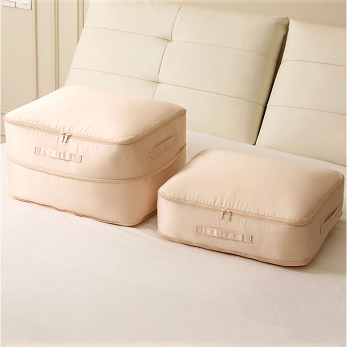 バックヤードファミリー BACKYARD FAMILY 布団圧縮袋 クローゼット収納 （Mくすみブルー） Mくすみブルー