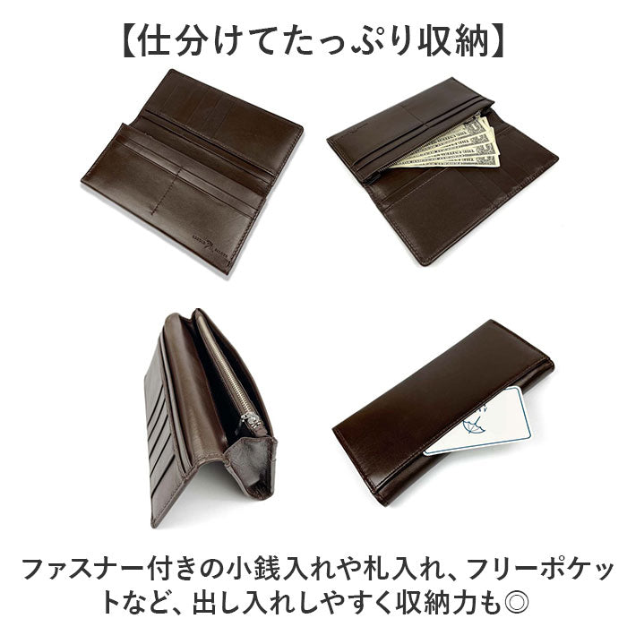 バックヤードファミリー BACKYARD FAMILY Arnold Palmer 羊革 ロングウォレット 二つ折り 長財布 （ブラウン） ブラウン