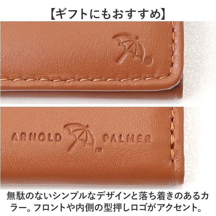 バックヤードファミリー BACKYARD FAMILY Arnold Palmer 羊革 ロングウォレット 二つ折り 長財布 （ブラウン） ブラウン