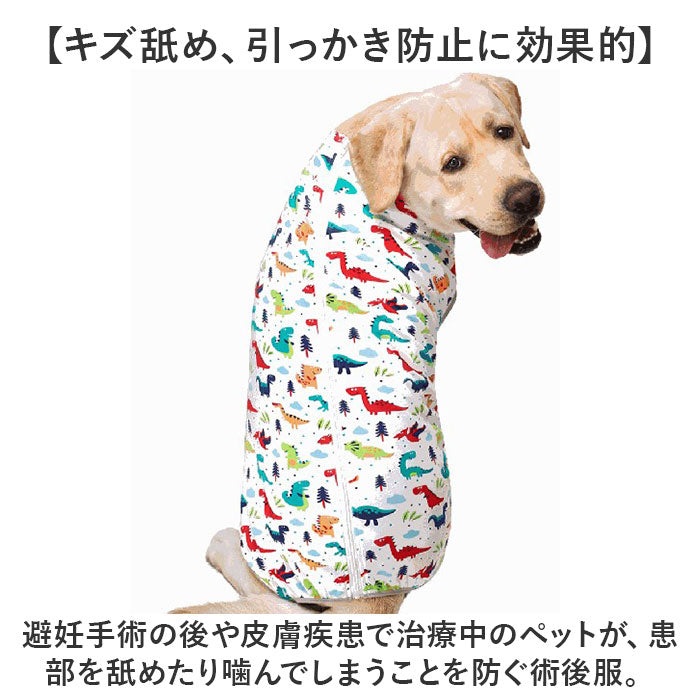 バックヤードファミリー BACKYARD FAMILY 大型犬 ペット 術後服 傷舐め防止【返品不可商品】 （レインボー） レインボー