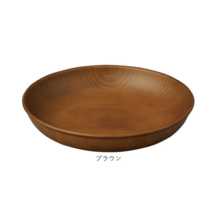 バックヤードファミリー BACKYARD FAMILY NH home 木目ラウンドプレートM （ブラウン） ブラウン