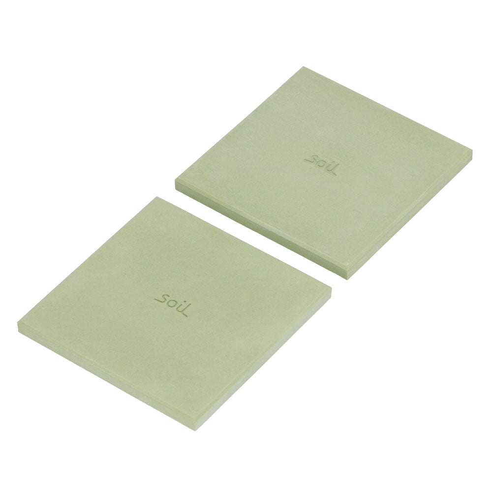 ノーブランド No Brand soil ソイル COASTER large circle square,square/しかく_グリーン